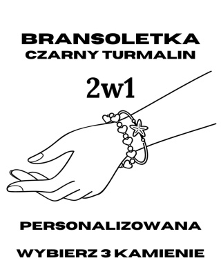 Bransoletka 2w1 z Kamieniami Naturalnymi - Personalizowana