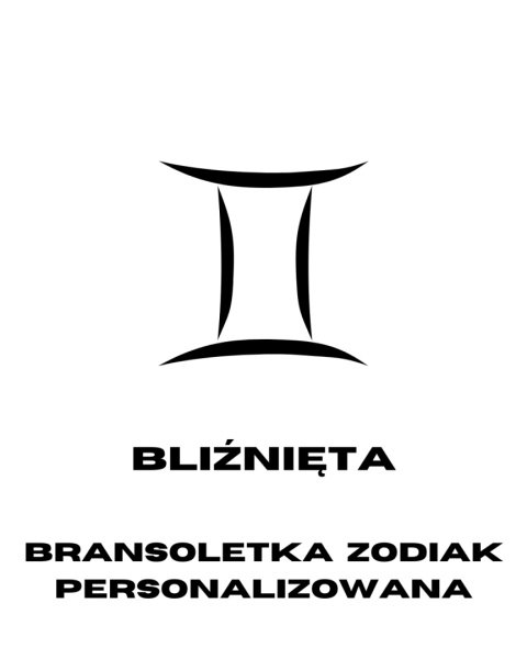 Bransoletka Bliźnięta z kamieni naturalnych na jedwabnej nici - Personalizowana Bransoletka Bliźnięta z kamieni naturalnych na jedwabnej nici - Personalizowana