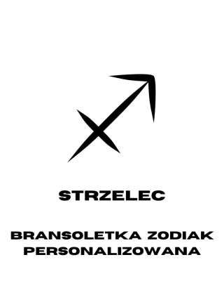 Bransoletka Strzelec z kamieni naturalnych na jedwabnej nici - Personalizowana