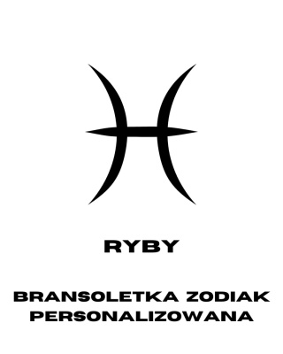 Bransoletka Ryby z kamieni naturalnych na jedwabnej nici - Personalizowana