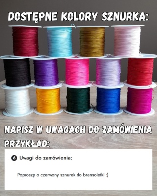 Bransoletka dla urodzonych w Październiku lub Listopadzie - Labradoryt i Czarny Turmalin