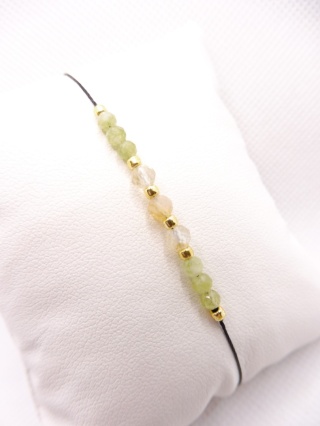 Bransoletka z Cytrynem i Oliwinem