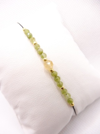 Bransoletka z Cytrynem i Oliwinem