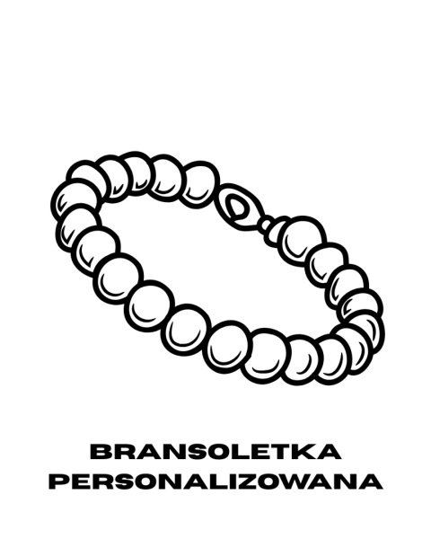 Bransoletka z kamieni naturalnych na jedwabnej nici - Personalizowana Bransoletka z kamieni naturalnych na jedwabnej nici - Personalizowana