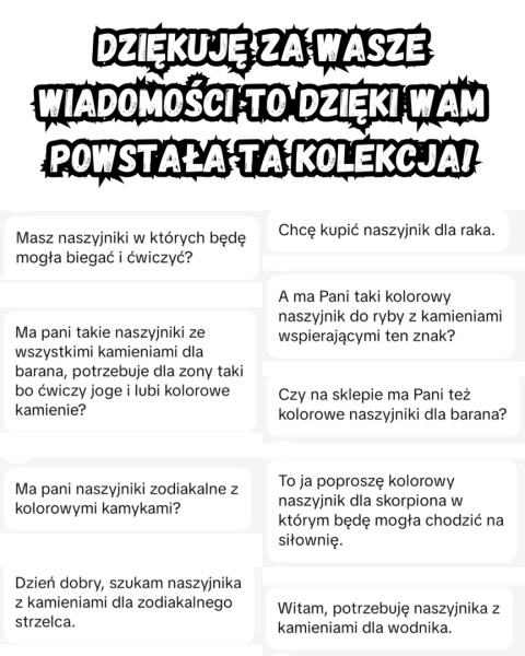 Naszyjnik dla Koziorożca 12 KAMIENI MOCY