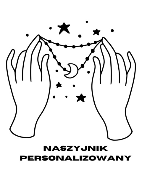 Naszyjnik z kamieni naturalnych na nici jedwabnej - Personalizowany