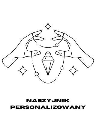 Naszyjnik z kamieni naturalnych na nici jedwabnej - Personalizowany