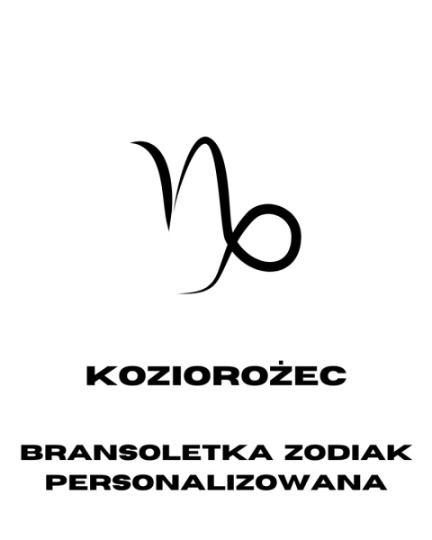 Bransoletka Koziorożec z kamieni naturalnych na jedwabnej nici - Personalizowana Bransoletka Koziorożec z kamieni naturalnych na jedwabnej nici - Personalizowana