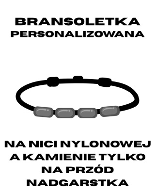 Bransoletka z kamieni naturalnych na nici nylonowej