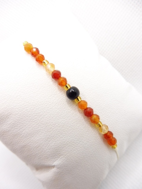 Bransoletka z Karneol i Onysks