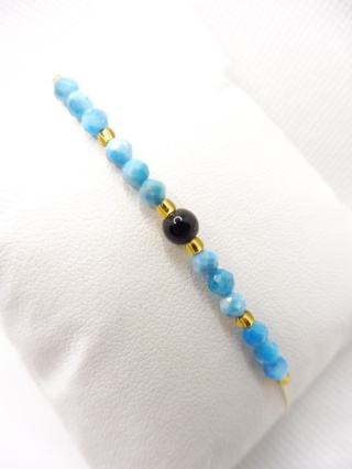 Bransoletka z Apatytem i Onyks