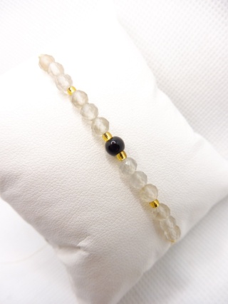 Bransoletka z Kamieniem Księżycowym i Onyks