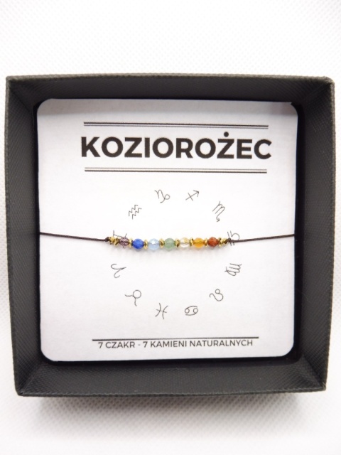 Bransoletka 7 CZAKR/7 Kamieni Mocy Zodiakalna Gold