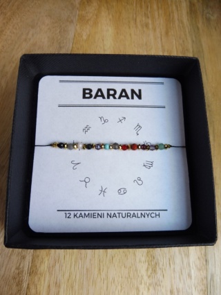 Bransoletka dla Barana 12 KAMIENI MOCY