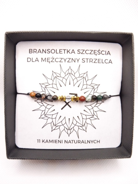 Bransoletka dla Strzelca Męska Na Szczęście