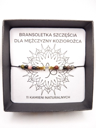 Bransoletka dla Koziorożca Męska Na Szczęście