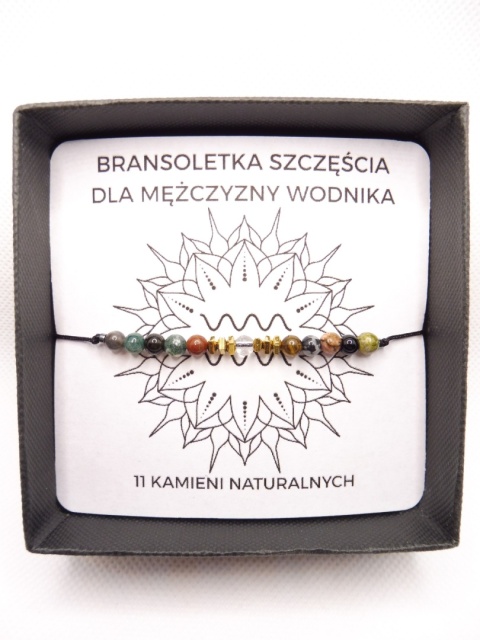 Bransoletka dla Wodnika Męska Na Szczęście