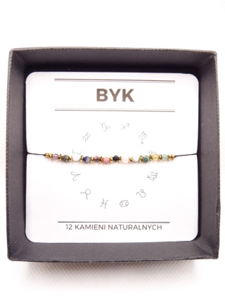 Bransoletka dla Byka 12 KAMIENI MOCY