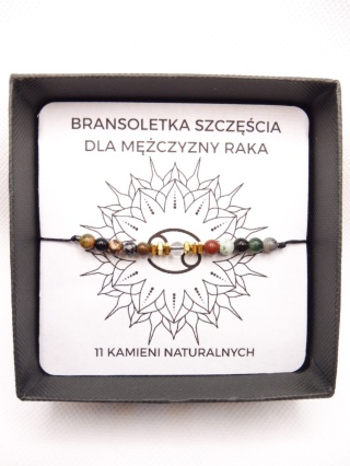 Bransoletka dla Raka Męska Na Szczęście