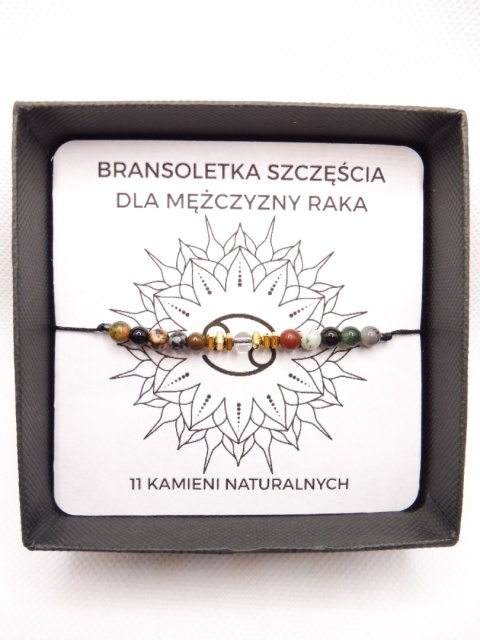 Bransoletka dla Raka Męska Na Szczęście