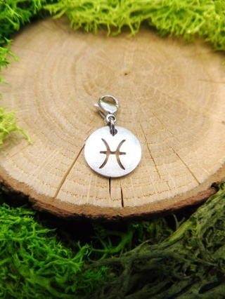 Zawieszka Ryby Zodiakalna do Bransoletki ze Stal Silver